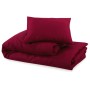 Burgundy light microfiber duvet cover set 135x200 cm by vidaXL, Duvet covers - Ref: Foro24-136038, Price: 26,90 €, Discount: %