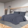 Anthrazitgraue Baumwoll-Duvet-Abdeckung Spiel 220x240 cm von vidaXL, Bettbezüge - Ref: Foro24-136083, Preis: 31,63 €, Rabatt: %