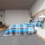 Blue and gray cotton duvet cover set 155x220 cm by vidaXL, Duvet covers - Ref: Foro24-136071, Price: 23,11 €, Discount: %