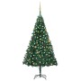 Beleuchteter Weihnachtsbaum mit Lichtern und grünen Kugeln 240 cm von vidaXL, Weihnachtsbäume - Ref: Foro24-3077538, Preis: 1...