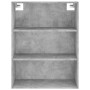 Aparador alto madera contrachapada gris hormigón 69,5x34x180 cm de vidaXL, Aparadores - Ref: Foro24-3200501, Precio: 131,96 €...