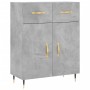 Concrete gray plywood tall sideboard 69.5x34x180 cm by vidaXL, Sideboards - Ref: Foro24-3200501, Price: 133,39 €, Discount: %