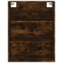 Aparador alto madera contrachapada roble ahumado 69,5x34x180 cm de vidaXL, Aparadores - Ref: Foro24-3189370, Precio: 147,99 €...