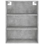 Aparador alto madera contrachapada gris hormigón 69,5x34x180 cm de vidaXL, Aparadores - Ref: Foro24-3189369, Precio: 154,06 €...