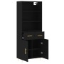 Tall black plywood sideboard 69.5x34x180 cm by vidaXL, Sideboards - Ref: Foro24-3200506, Price: 143,87 €, Discount: %