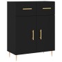 Tall black plywood sideboard 69.5x34x180 cm by vidaXL, Sideboards - Ref: Foro24-3200506, Price: 143,87 €, Discount: %