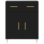 Tall black plywood sideboard 69.5x34x180 cm by vidaXL, Sideboards - Ref: Foro24-3200506, Price: 143,87 €, Discount: %