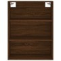 Aparador alto madera contrachapada marrón roble 69,5x34x180 cm de vidaXL, Aparadores - Ref: Foro24-3189316, Precio: 137,92 €,...