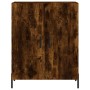 Aparador alto madera contrachapada roble ahumado 69,5x34x180 cm de vidaXL, Aparadores - Ref: Foro24-3189266, Precio: 145,39 €...