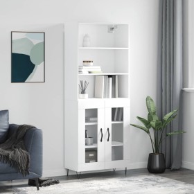 High glossy white plywood sideboard 69.5x34x180 cm by vidaXL, Sideboards - Ref: Foro24-3189311, Price: 131,04 €, Discount: %