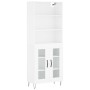 High glossy white plywood sideboard 69.5x34x180 cm by vidaXL, Sideboards - Ref: Foro24-3189311, Price: 131,99 €, Discount: %