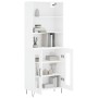 High glossy white plywood sideboard 69.5x34x180 cm by vidaXL, Sideboards - Ref: Foro24-3189311, Price: 131,99 €, Discount: %