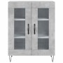 Aparador alto madera contrachapada gris hormigón 69,5x34x180 cm de vidaXL, Aparadores - Ref: Foro24-3189313, Precio: 132,57 €...