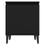 Mesitas de noche con patas de metal negro 40x30x50 cm de vidaXL, Mesitas de noche - Ref: Foro24-805836, Precio: 60,49 €, Desc...