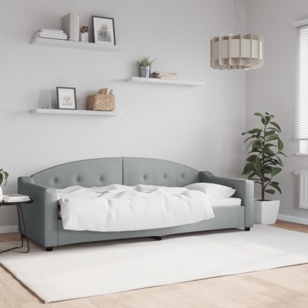 Sofá cama tela gris claro 80x200 cm de vidaXL, Camas y somieres - Ref: Foro24-354178, Precio: 215,99 €, Descuento: %