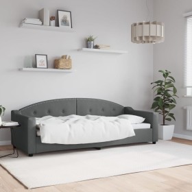 Dark gray fabric sofa bed 80x200 cm by vidaXL, Beds and slatted bases - Ref: Foro24-354179, Price: 214,61 €, Discount: %