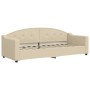 Cream fabric sofa bed 80x200 cm by vidaXL, Beds and slatted bases - Ref: Foro24-354182, Price: 215,99 €, Discount: %