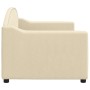 Cream fabric sofa bed 80x200 cm by vidaXL, Beds and slatted bases - Ref: Foro24-354182, Price: 215,99 €, Discount: %