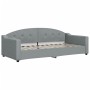 Sofá cama tela gris claro 90x200 cm de vidaXL, Camas y somieres - Ref: Foro24-354183, Precio: 218,97 €, Descuento: %