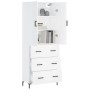 Aparador alto madera contrachapada blanco 69,5x34x180 cm de vidaXL, Aparadores - Ref: Foro24-3195843, Precio: 173,27 €, Descu...