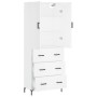 Aparador alto madera contrachapada blanco 69,5x34x180 cm de vidaXL, Aparadores - Ref: Foro24-3195843, Precio: 173,27 €, Descu...