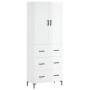 Tall white glossy plywood sideboard 69.5x34x180 cm by vidaXL, Sideboards - Ref: Foro24-3195845, Price: 174,20 €, Discount: %