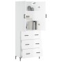 Tall white glossy plywood sideboard 69.5x34x180 cm by vidaXL, Sideboards - Ref: Foro24-3195845, Price: 174,20 €, Discount: %