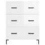 Tall white glossy plywood sideboard 69.5x34x180 cm by vidaXL, Sideboards - Ref: Foro24-3195845, Price: 174,20 €, Discount: %