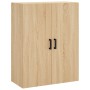 Aparador alto madera contrachapada color roble 69,5x34x180 cm de vidaXL, Aparadores - Ref: Foro24-3195846, Precio: 160,17 €, ...