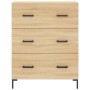 Aparador alto madera contrachapada color roble 69,5x34x180 cm de vidaXL, Aparadores - Ref: Foro24-3195846, Precio: 160,17 €, ...