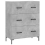 Tall plywood gray concrete sideboard 69.5x34x180 cm by vidaXL, Sideboards - Ref: Foro24-3195847, Price: 164,58 €, Discount: %