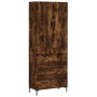 Tall smoked oak plywood sideboard 69.5x34x180 cm by vidaXL, Sideboards - Ref: Foro24-3195848, Price: 158,99 €, Discount: %