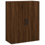 Aparador alto madera contrachapada marrón roble 69,5x34x180 cm de vidaXL, Aparadores - Ref: Foro24-3195850, Precio: 164,99 €,...