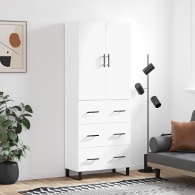 Tall white plywood sideboard 69.5x34x180 cm by vidaXL, Sideboards - Ref: Foro24-3195867, Price: 179,99 €, Discount: %