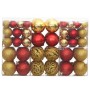 Christmas balls 100 pcs gold and red red color 3 / 4 / 6 cm by vidaXL, Festive decorations - Ref: Foro24-356106, Price: 22,61...