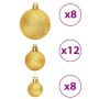 Christmas balls 100 pcs gold and red red color 3 / 4 / 6 cm by vidaXL, Festive decorations - Ref: Foro24-356106, Price: 22,61...