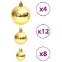 Christmas balls 100 pcs gold and red red color 3 / 4 / 6 cm by vidaXL, Festive decorations - Ref: Foro24-356106, Price: 22,61...