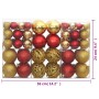 Christmas balls 100 pcs gold and red red color 3 / 4 / 6 cm by vidaXL, Festive decorations - Ref: Foro24-356106, Price: 22,61...