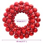 Red polystyrene Christmas wreath 45 cm by vidaXL, Festive decorations - Ref: Foro24-356121, Price: 27,09 €, Discount: %