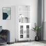 Tall white plywood sideboard 69.5x34x180 cm by vidaXL, Sideboards - Ref: Foro24-3189325, Price: 150,43 €, Discount: %