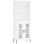 Tall white plywood sideboard 69.5x34x180 cm by vidaXL, Sideboards - Ref: Foro24-3189325, Price: 150,43 €, Discount: %