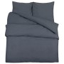 Anthracite gray cotton duvet cover set 200x200 cm by vidaXL, Duvet covers - Ref: Foro24-136082, Price: 39,66 €, Discount: %