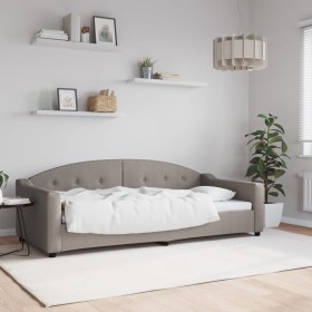 Sofá cama tela gris taupe 90x200 cm de vidaXL, Camas y somieres - Ref: Foro24-354186, Precio: 216,99 €, Descuento: %