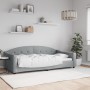 Light gray fabric sofa bed 100x200 cm by vidaXL, Beds and slatted bases - Ref: Foro24-354188, Price: 227,46 €, Discount: %