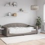 Taupe gray fabric sofa bed 100x200 cm by vidaXL, Beds and slatted bases - Ref: Foro24-354191, Price: 227,46 €, Discount: %