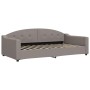 Taupe gray fabric sofa bed 100x200 cm by vidaXL, Beds and slatted bases - Ref: Foro24-354191, Price: 227,99 €, Discount: %