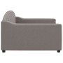 Taupe gray fabric sofa bed 100x200 cm by vidaXL, Beds and slatted bases - Ref: Foro24-354191, Price: 227,99 €, Discount: %