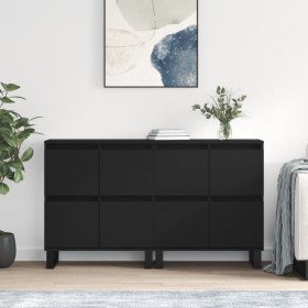 Sideboards 2 pcs black plywood by vidaXL, Sideboards - Ref: Foro24-3190182, Price: 147,17 €, Discount: %