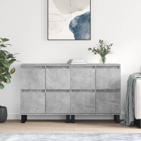 Sideboards 2 pcs concrete gray plywood by vidaXL, Sideboards - Ref: Foro24-3190185, Price: 166,48 €, Discount: %