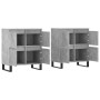 Sideboards 2 pcs concrete gray plywood by vidaXL, Sideboards - Ref: Foro24-3190185, Price: 166,48 €, Discount: %